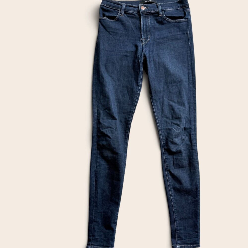 J Brand Dark Wash Skinny Jeans Stretch Denim Slim Fit Classic Premium Size 27